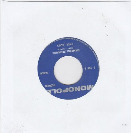 Paul Boey - Adam en Eva + Mamezel serafine (Vinylsingle)