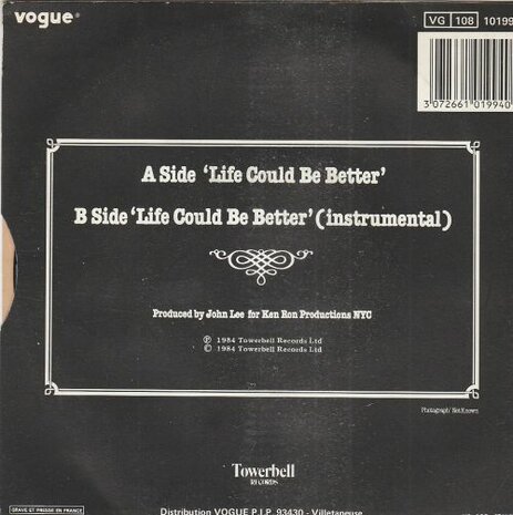 Joe Salvo - Life Could Be Better + (Instrumental) (Vinylsingle)