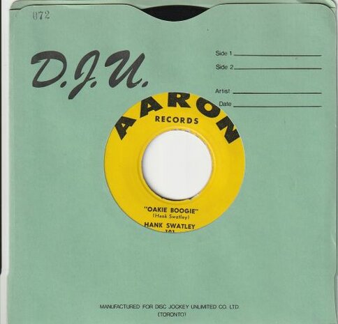 Hank Swatley - Oakie Boogie + I Can't Help It (Vinylsingle)