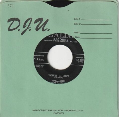 Royal Aires - You're in love + Please don't leave me know (Vinylsingle)