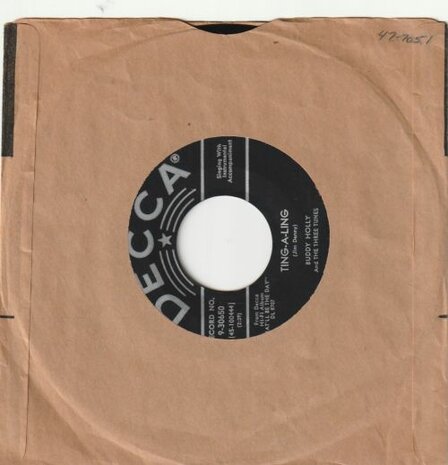 Buddy Holly - Girl on my mind + Tinga-a-ling (Vinylsingle)