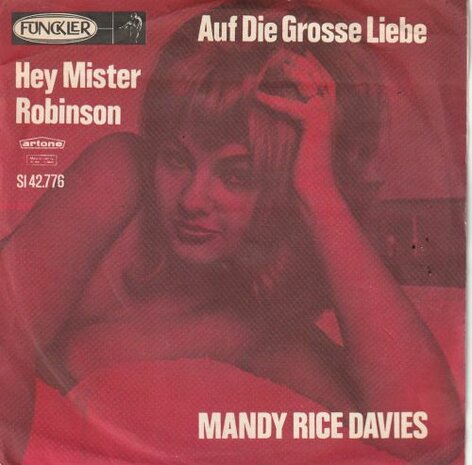 Mandy Rice-Davies - Hey Mister Robinson + Auf die grosse liebe (Vinylsingle)