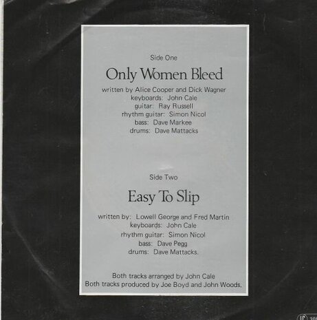 Julie Covington - Only women bleed + Easy to slip (Vinylsingle)