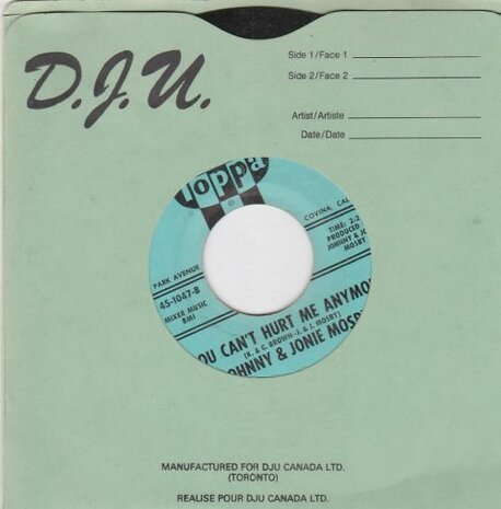 Johnny & Jonie Mosby - Dear Okie + You Can't Hurt Me Anymore (Vinylsingle)