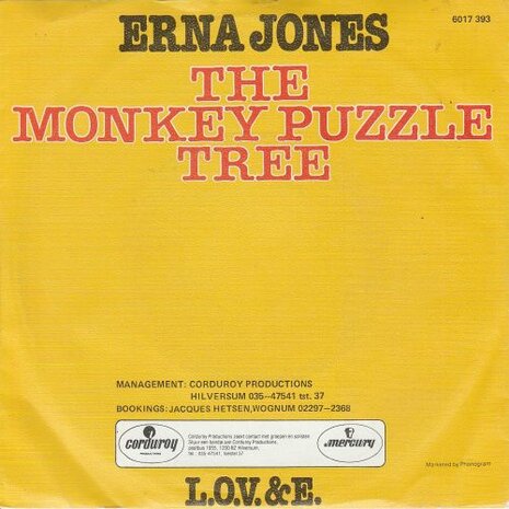 Erna Jones - The Monkey Puzzle Tree + L.O.V. & E. (Vinylsingle)