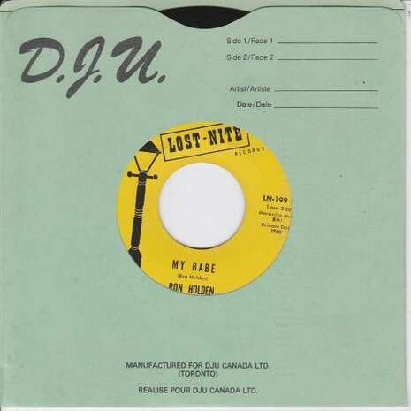 Ron Holden - Love you so + My babe (Vinylsingle)