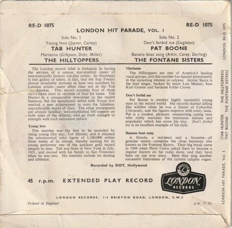 Various - London Hit Parade Vol. 1 (Vinylsingle)