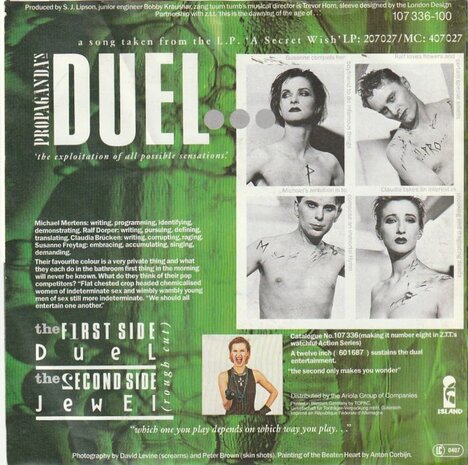 Propaganda - Duel + Jewel (second side only mades you..) (Vinylsingle)