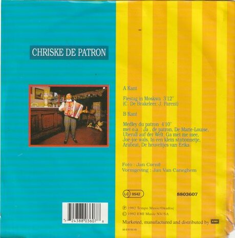 Chriske de Patron - Fiestdag inn Moskwa + Medley Du Patron (Vinylsingle)