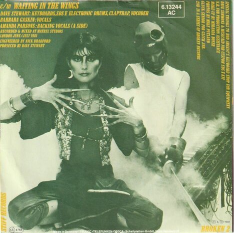 Dave Stewart & Barbara Gaskin - It's my party + Wainting in the wings (Vinylsingle)