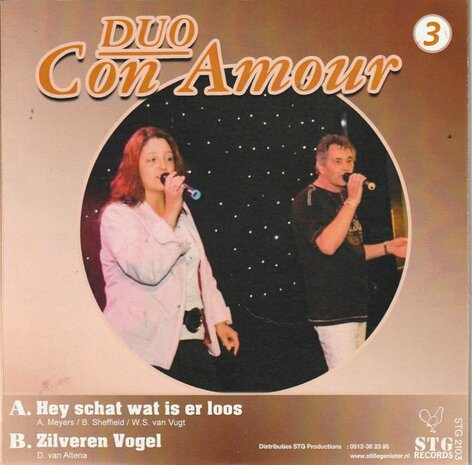 Duo Con Amour - Hey schat was is er loos + Zilveren Vogel (Vinylsingle)