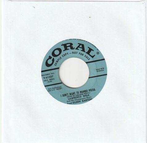 Eileen Barton - The year we fell in love + I don't want to mambo polka (Vinylsingle)