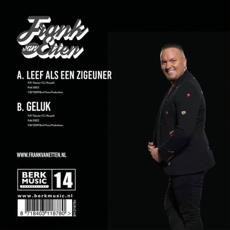 Frank Van Etten - Leef Als Een Zigeuner + Geluk (Vinylsingle)