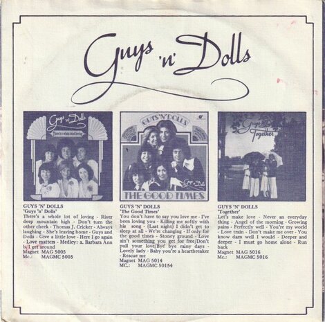 Guys 'n' Dolls - Angel of the morning + Let's make love (Vinylsingle)