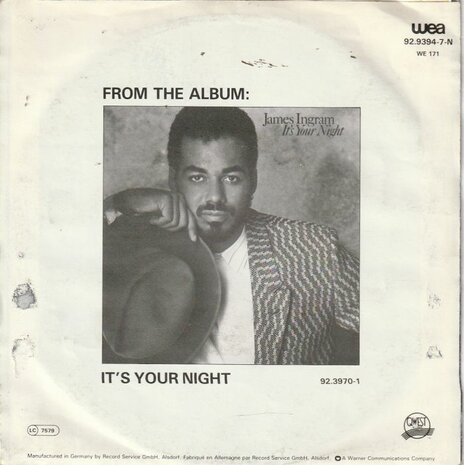 James Ingram - Yah mo b there + Come a dancemachine (Vinylsingle)