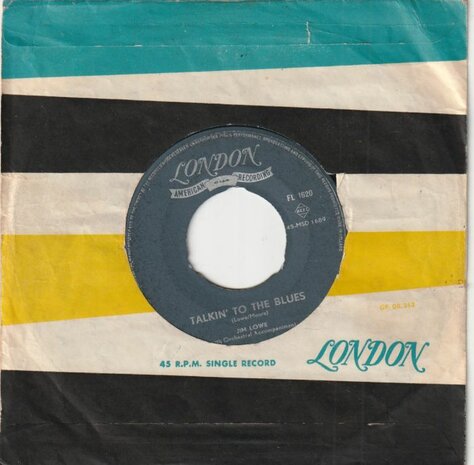 Jim Lowe - Four Walls + Talkin' to the blues (Vinylsingle)