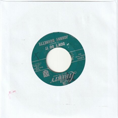 Johnny Burnette - Patrick Henry + Don't Do It (Vinylsingle)