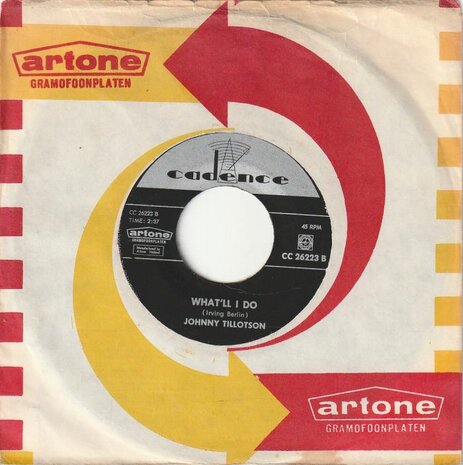 Johnny Tillotson - Send me the pillow you dream on + What'll I do (Vinylsingle)