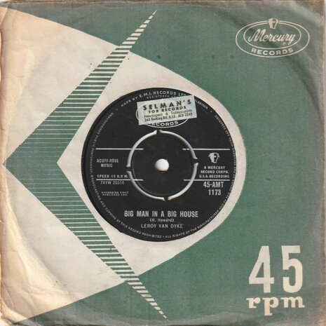 Leroy van Dyke - Faded Love + Big Man In A Big House (Vinylsingle)