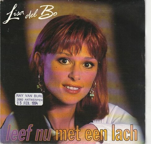 Lisa Del Bo - Leef Nu Met Een Lach + (Instrumentaal) (Vinylsingle)