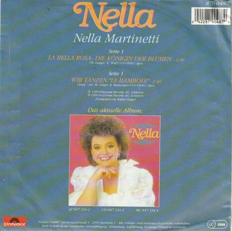 Nella - La Bella Rosa + Wir Tanzen La Bambole (Vinylsingle)