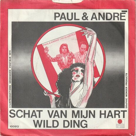 Paul & Andre - Schat Van Mijn Hart + Wild Ding (Vinylsingle)