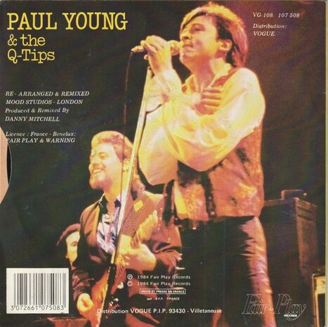 Paul Young & the Q-Tips - Love hurts + I wish it would rain (Vinylsingle)