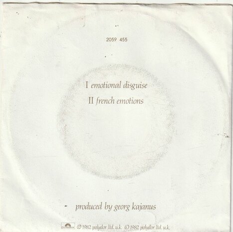 Peter Godwin - Emotional disguise + French emotions (Vinylsingle)