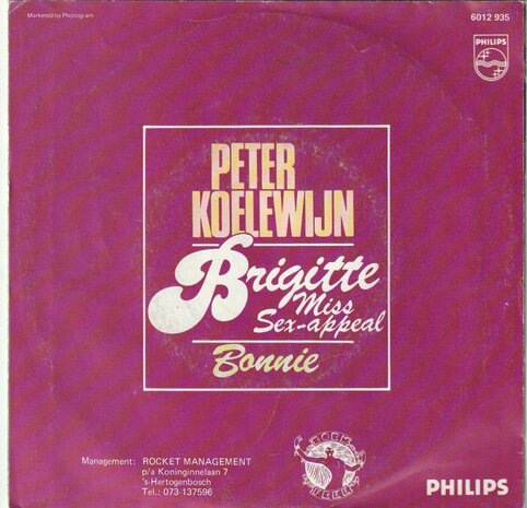 Peter Koelewijn - Brigitte + Bonnie (Vinylsingle)