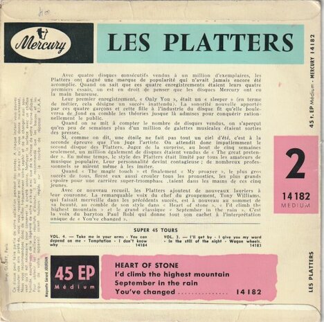 Platters - Heart of stone (EP) (Vinylsingle)