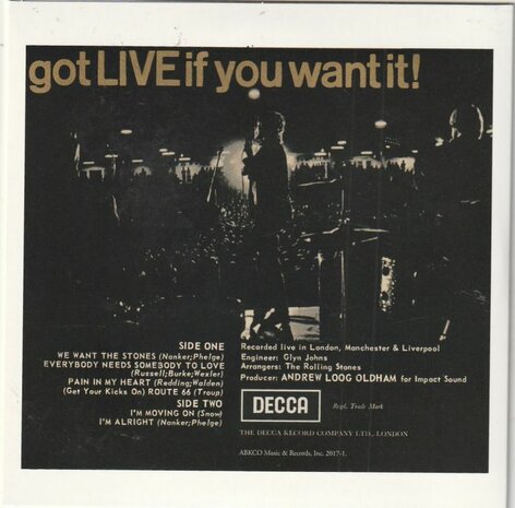 Rolling Stones - Got Live If You Want It! (EP) (Vinylsingle)