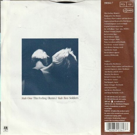 Sam Brown - This feeling + Soldiers (Vinylsingle)