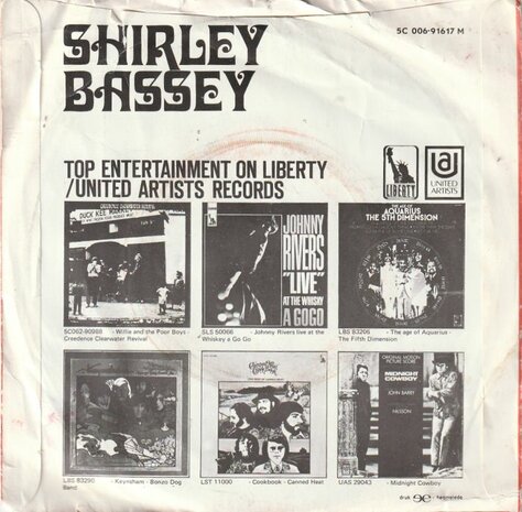 Shirley Bassey - Something + Easy to be hard (Vinylsingle)