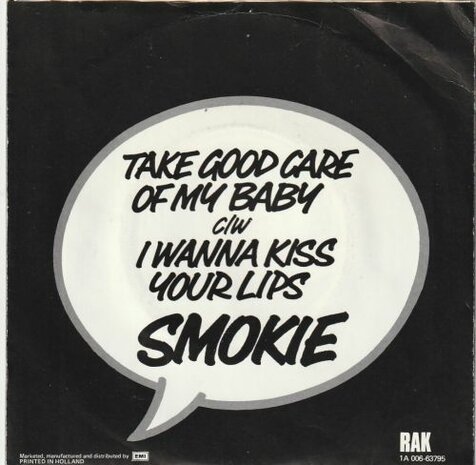 Smokie - Take good care of my baby + I wanna kiss your lips (Vinylsingle)