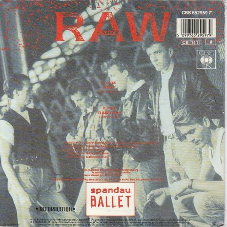 Spandau Ballet - Raw + Raw (flip) (Vinylsingle)