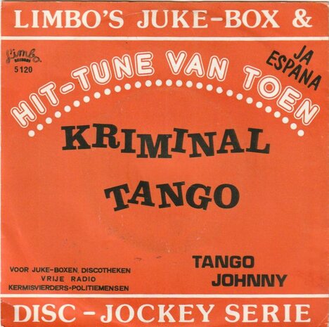 Tango Johnny / Tina Rosita - Kriminal Tango + Ja Espana (Vinylsingle)