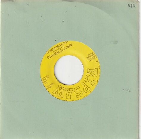 Tex Rubinowitz - Hot Rod Man + Ain't It Wrong (Vinylsingle)