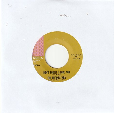 The Butanes - Don't Forget I Love You + Thats My Desire (Vinylsingle)