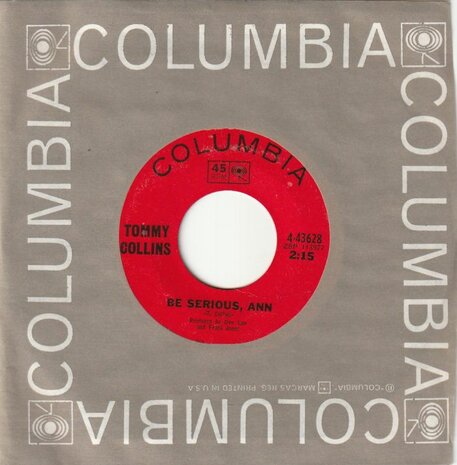 Tommy Collins - Be Serious, Ann + Shindig In The Barn (Vinylsingle)