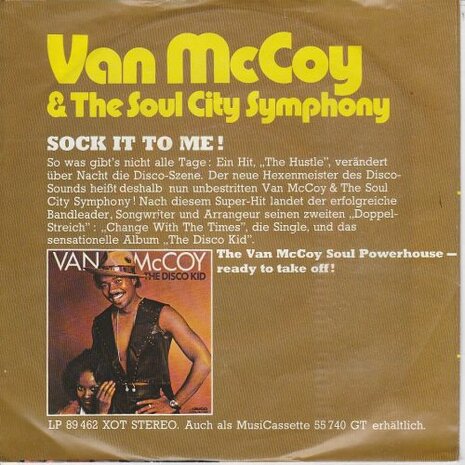 Van McCoy - Change with the times + Good night baby (Vinylsingle)