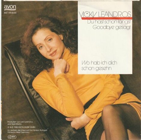 Vicky Leandros - Du hast schon langst goodbye gesagt + Wo hab ich dich schon gesehn (Vinylsingle)