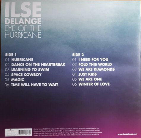 ILSE DELANGE - EYE OF THE HURRICANE (Vinyl LP)