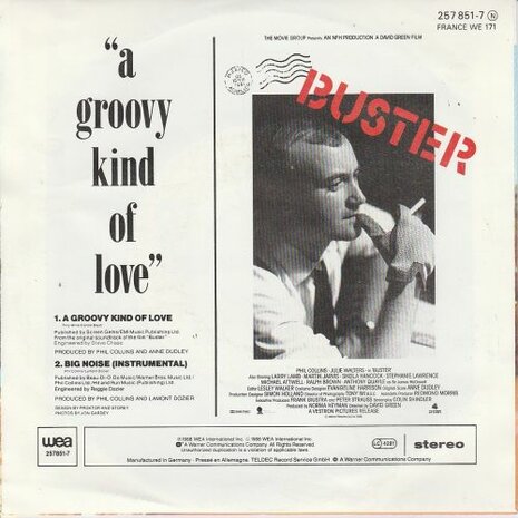 Phil Collins - A groovy kind of love + Big noise (Vinylsingle)