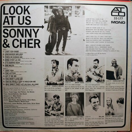 Sonny & Cher - Look At Us (Vinyl LP)