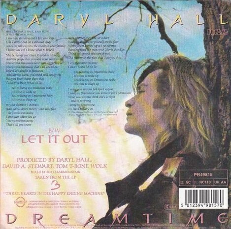 Daryl Hall - Dreamtime + Let it out (Vinylsingle)