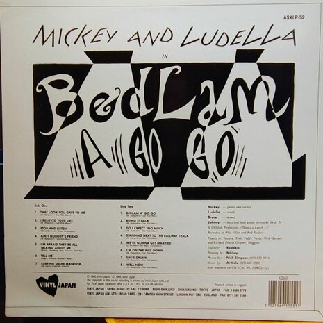 Mickey And Ludella - Bedlam A' Go-Go (Vinyl LP)