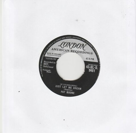 Pat Boone - Johhny Will + Just let me dream (Vinylsingle)