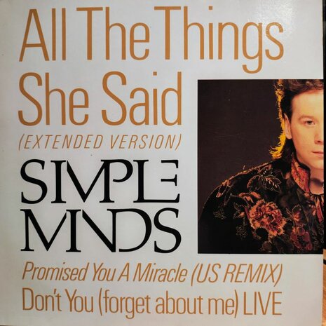 Simple Minds - All The Things She Said (Vinyl LP)