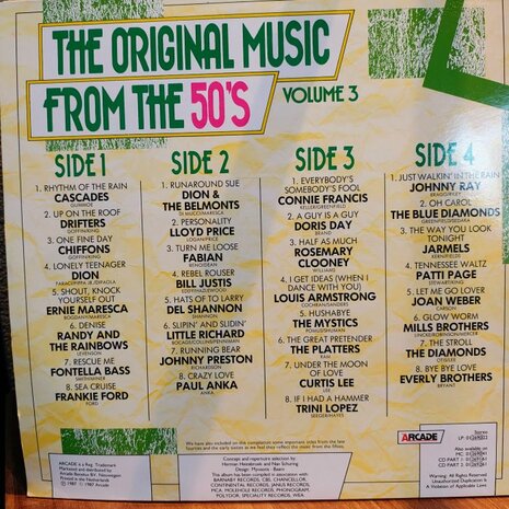 Various - Original Music From The 50's Volume 3 (Vinyl LP)